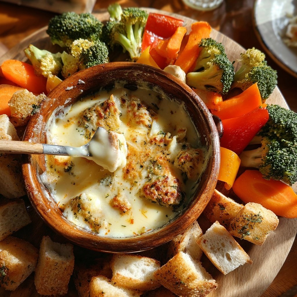Classic Veggie Fondue Table