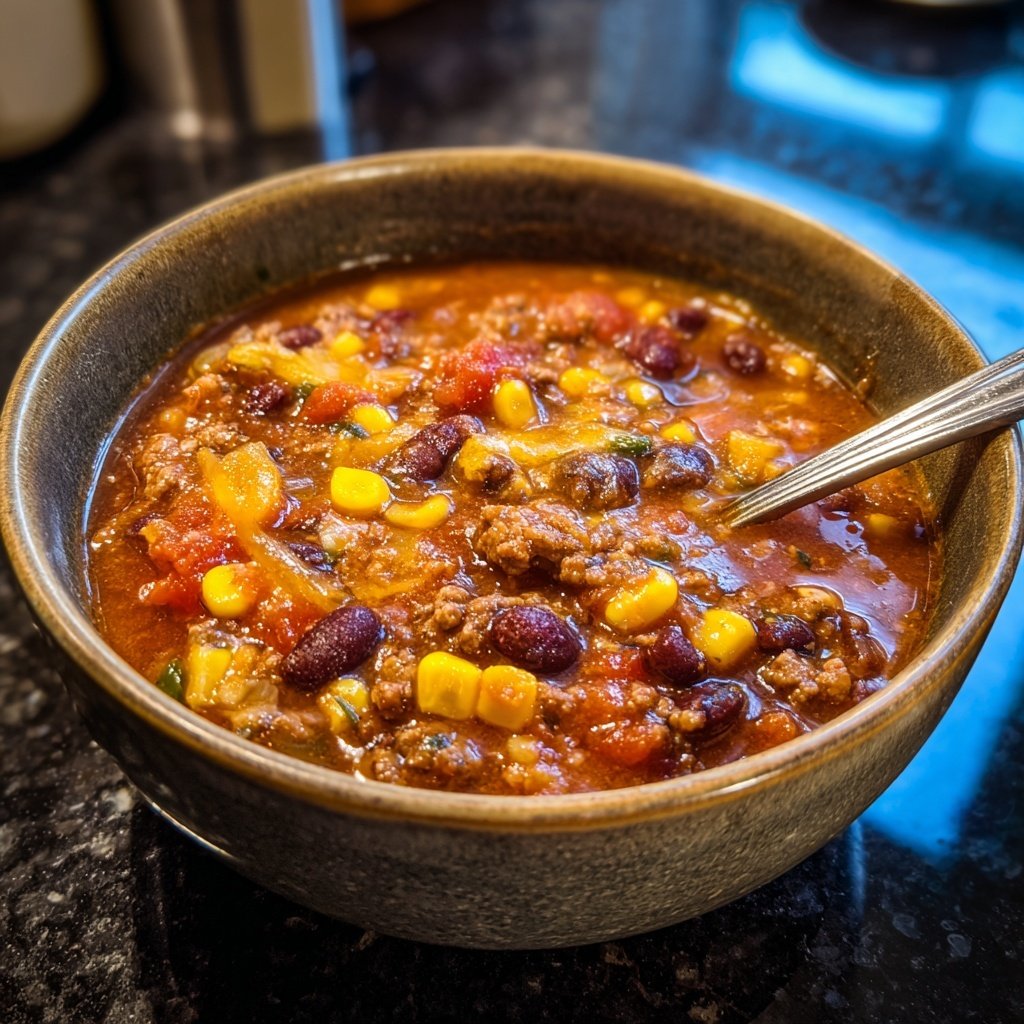 Classic Taco Soup with Beef