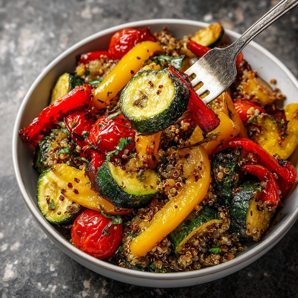 Roasted Vegetable Quinoa Salad