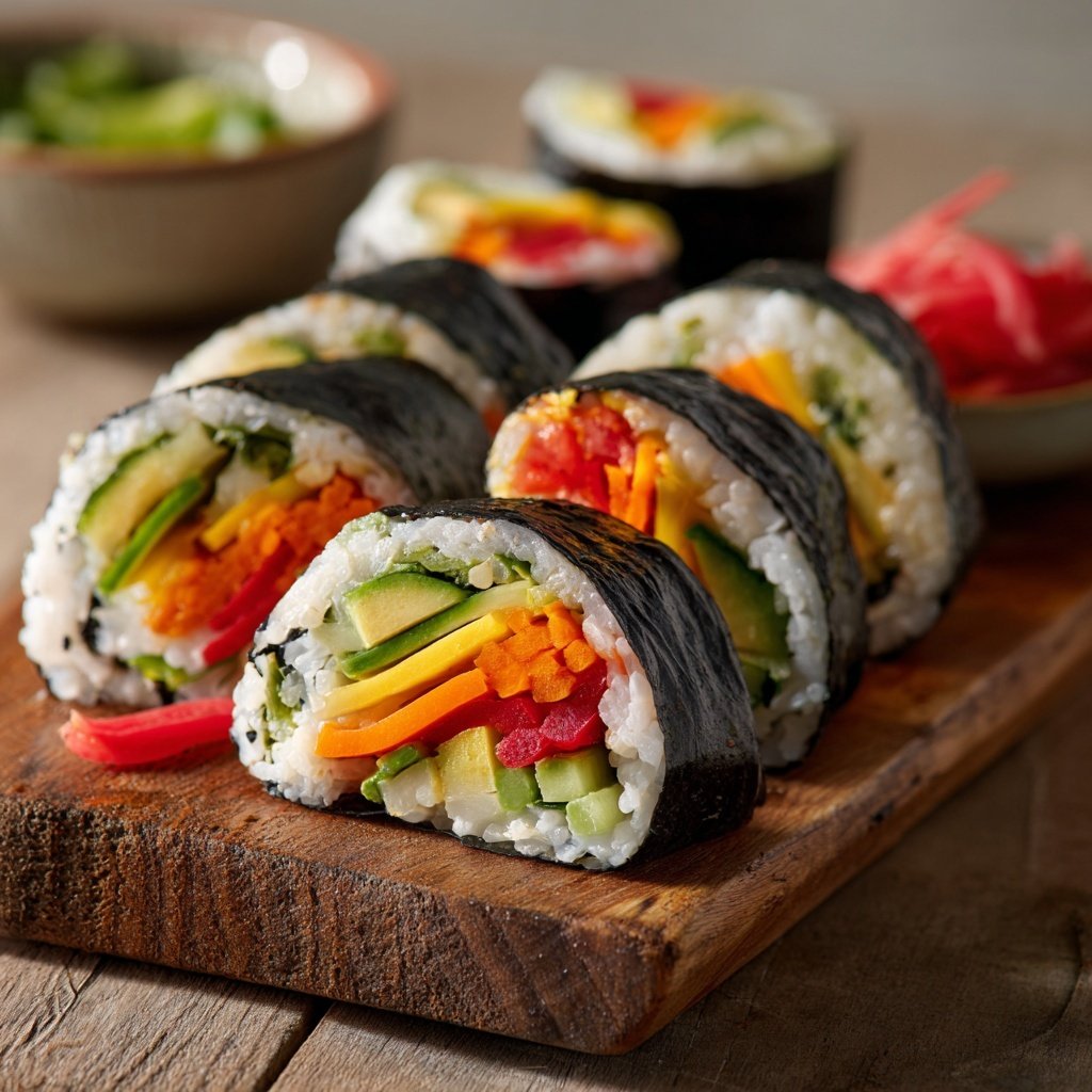 Vegetable Sushi Rolls Roll-Up