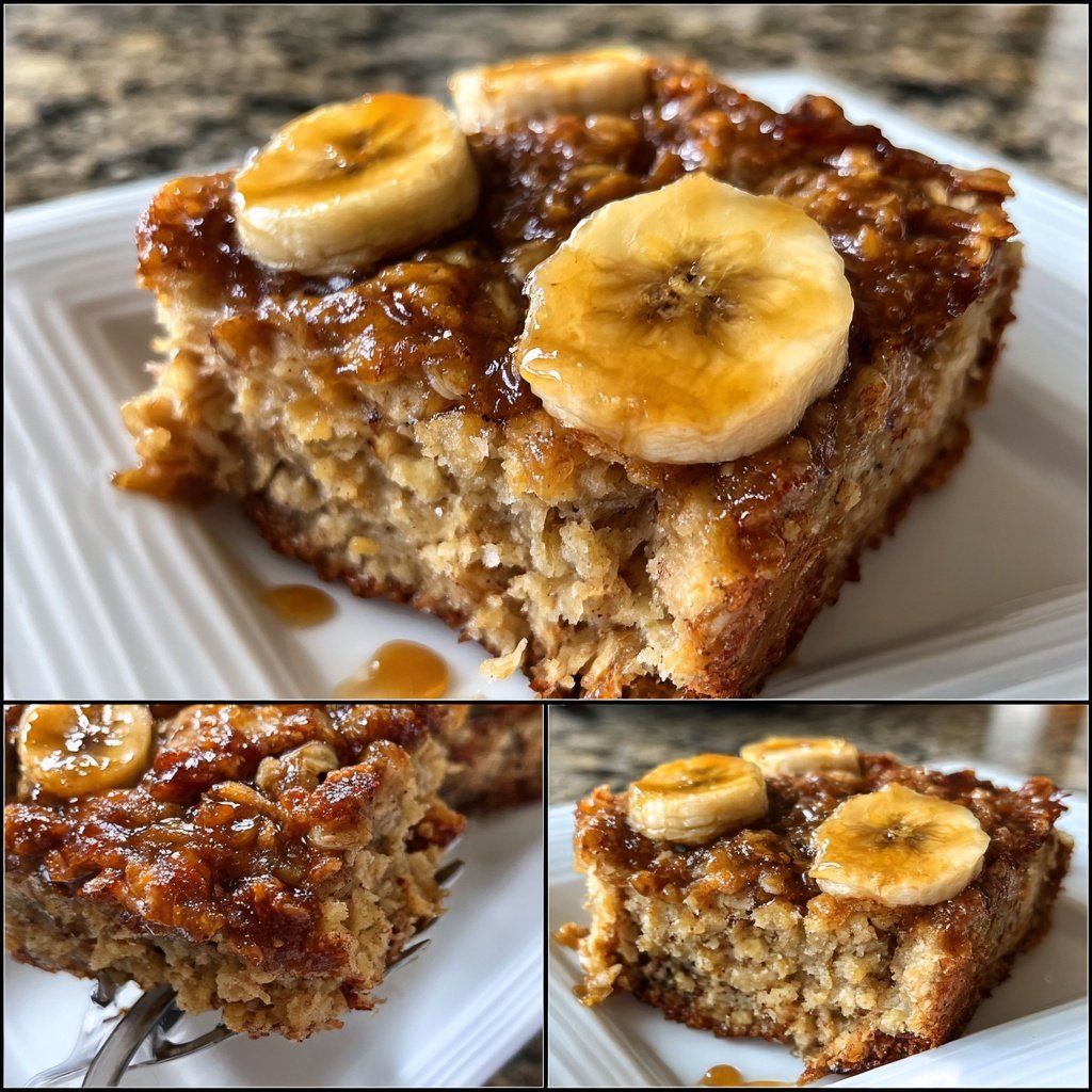 Banana Maple Oatmeal Bake