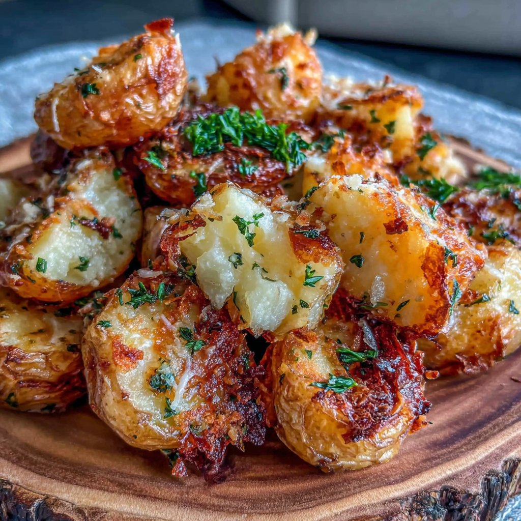 Roasted Garlic Parmesan Potatoes