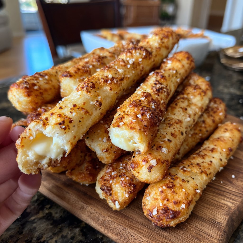 3 Ingredient Cottage Cheese Breadsticks
