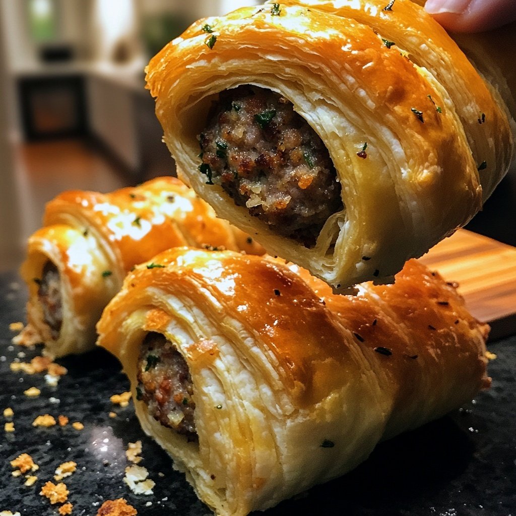 Puff Pastry Sausage Rolls