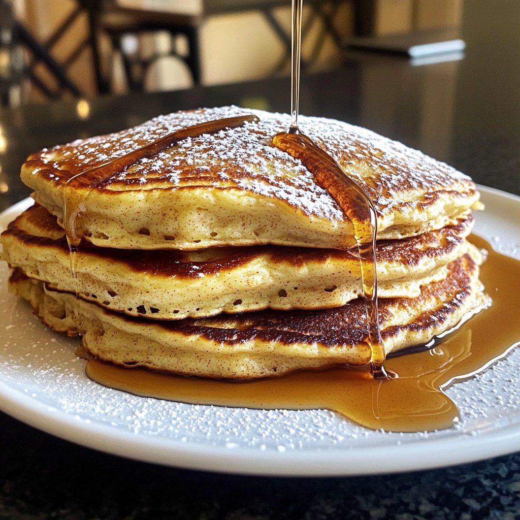 VANILLA CINNAMON BUTTERMILK PANCAKES