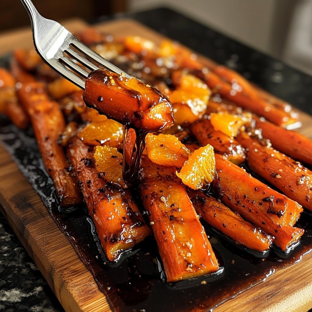 Honey Balsamic Roasted Carrots