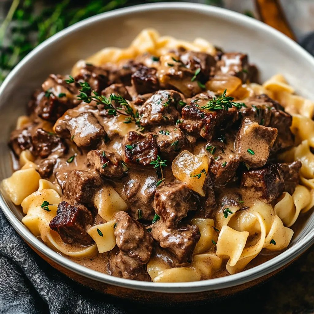 Instant Pot Beef Stroganoff