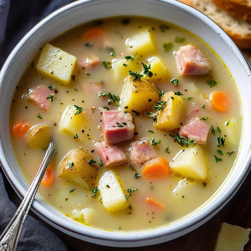 Easy One Pot Ham and Potato Soup