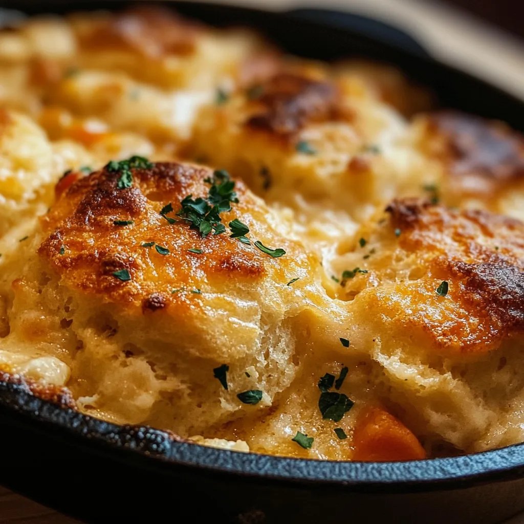 Easy Chicken Cobbler with Red Lobster Biscuits