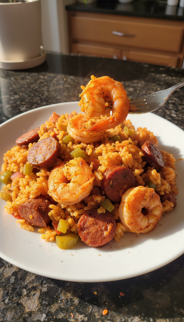 Creole Cajun Shrimp and Rice