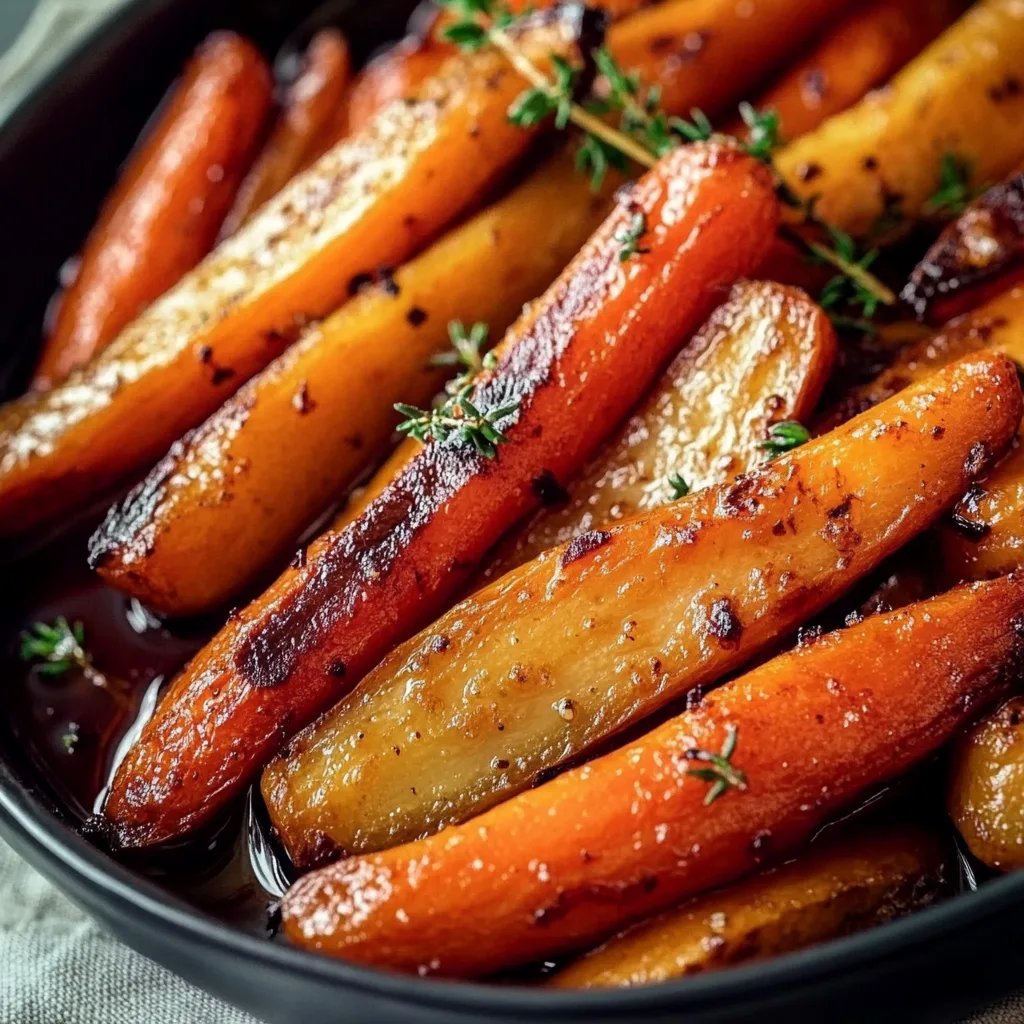 Honey Balsamic Roasted Carrots