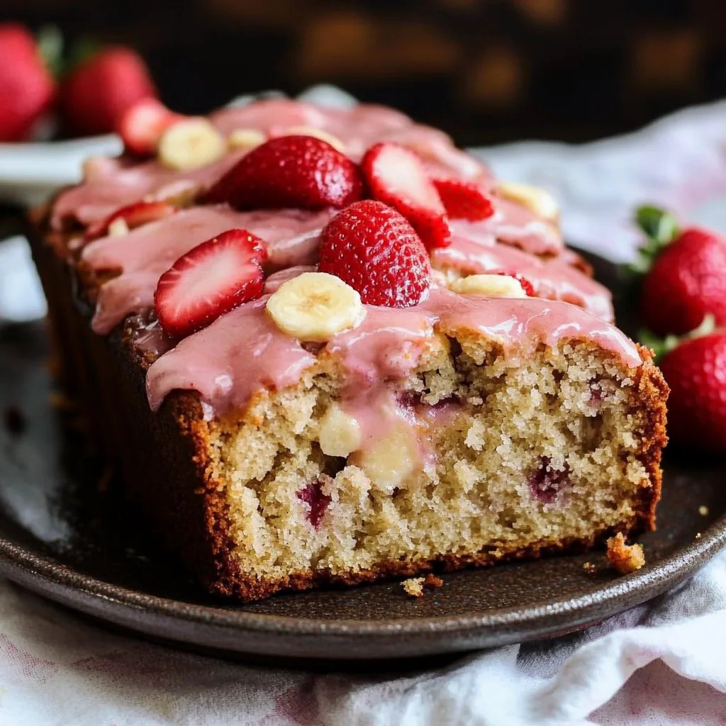 Strawberry Banana Bread