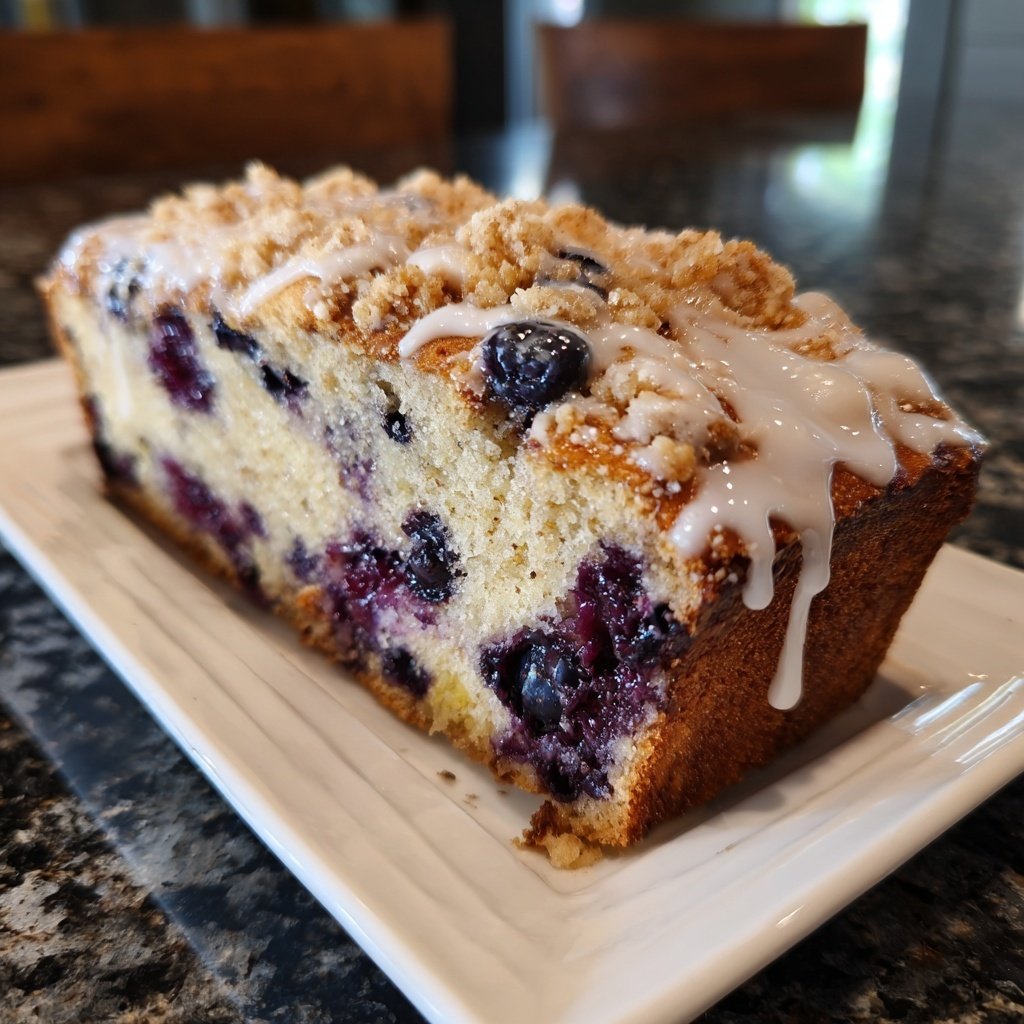 Blueberry Lemon Sourdough with Vanilla Crunch