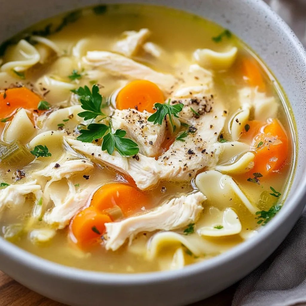 Crockpot Chicken Noodle Soup