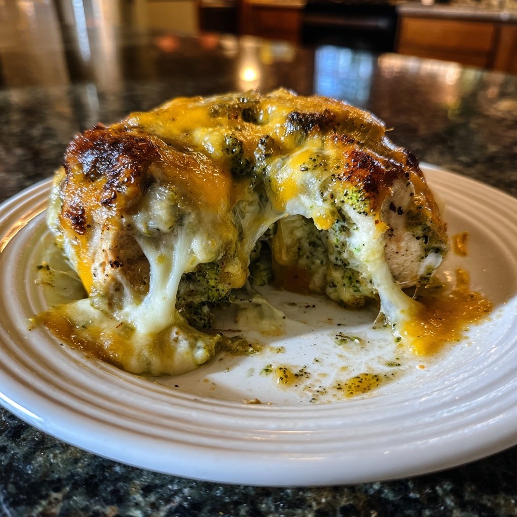 Broccoli Cheddar Stuffed Chicken
