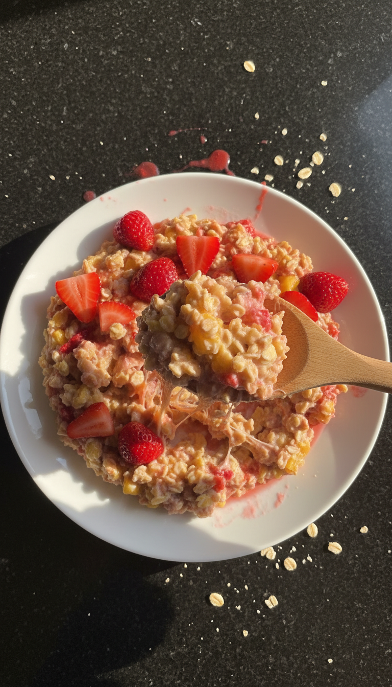 Tropical Strawberry Oats Delight