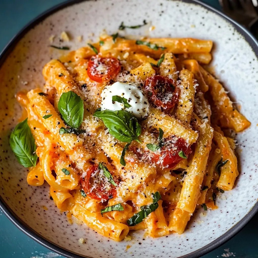 Creamy Garlic Tomato Pasta