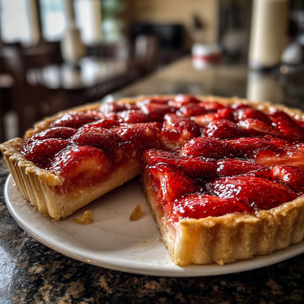 Caramelized Strawberry Tart