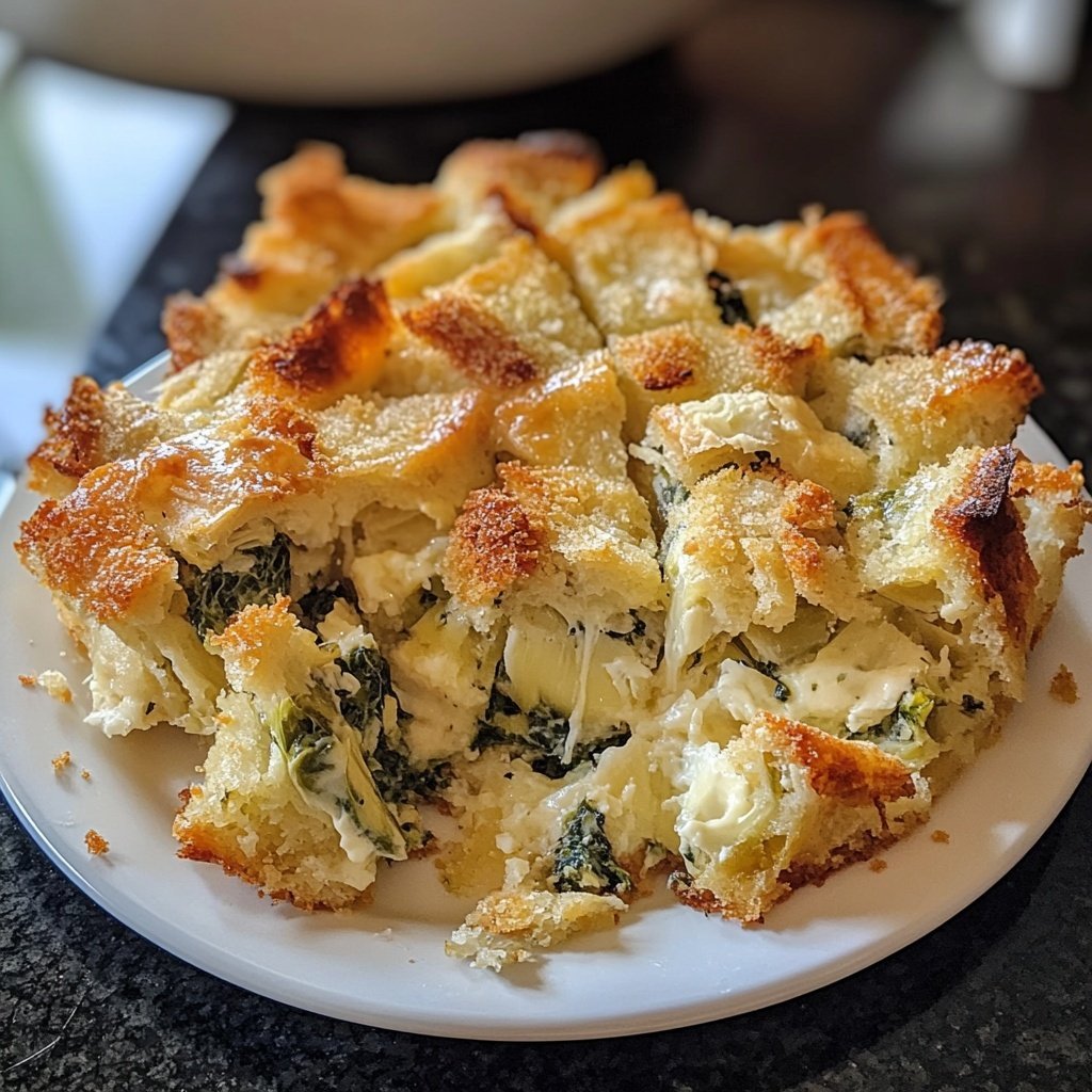 Spinach Artichoke Strata