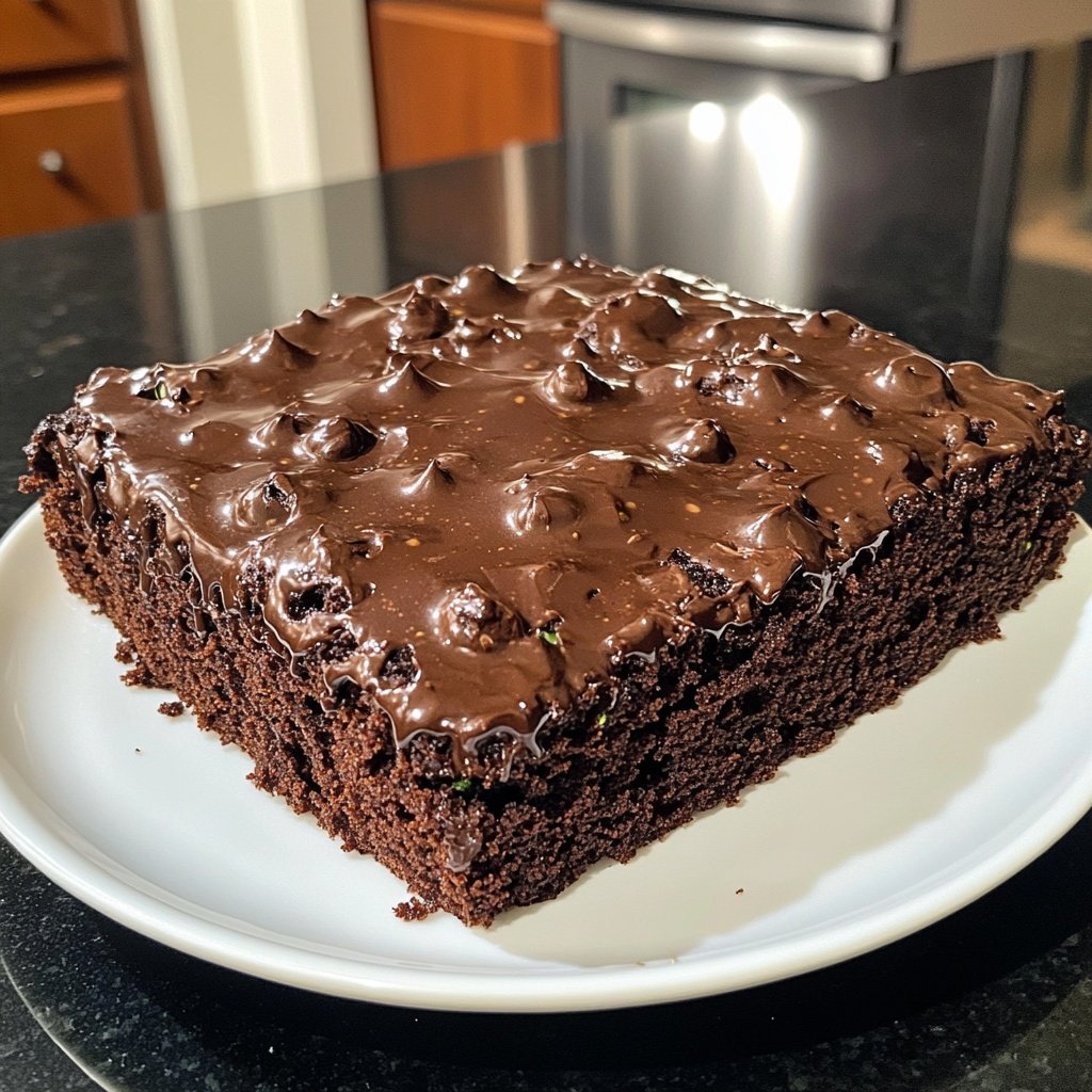 Chocolate Zucchini Sheet Cake