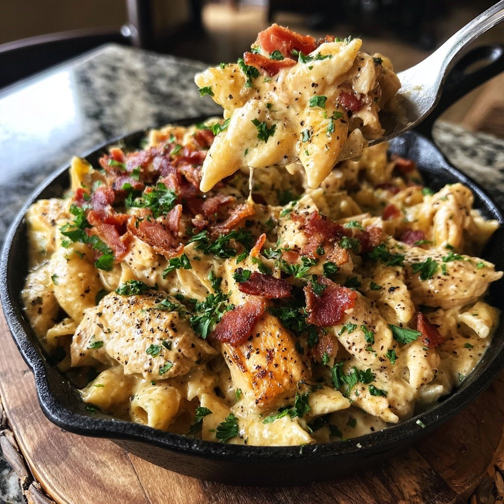 Chicken Bacon Ranch Pasta