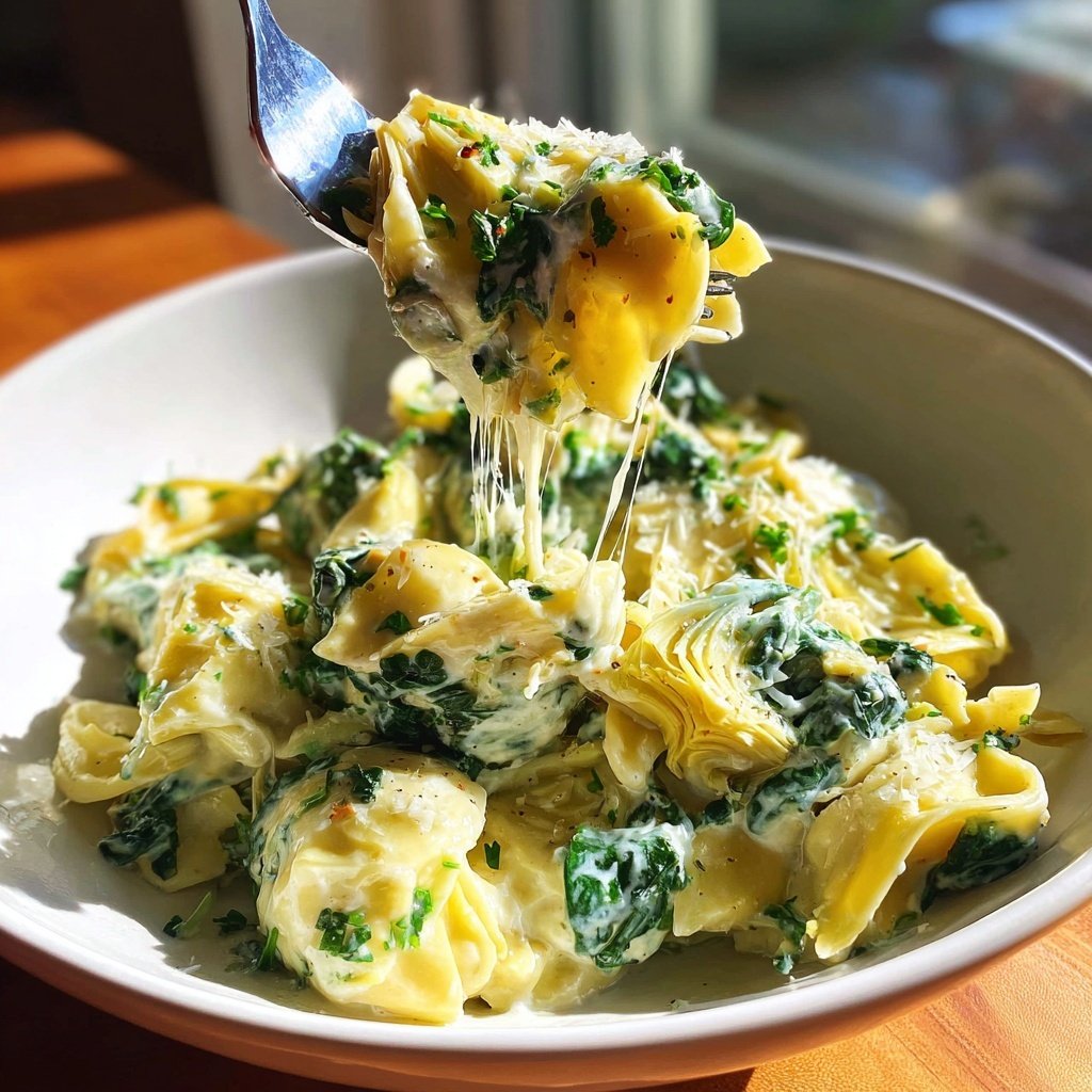 Creamy Spinach Artichoke Pasta