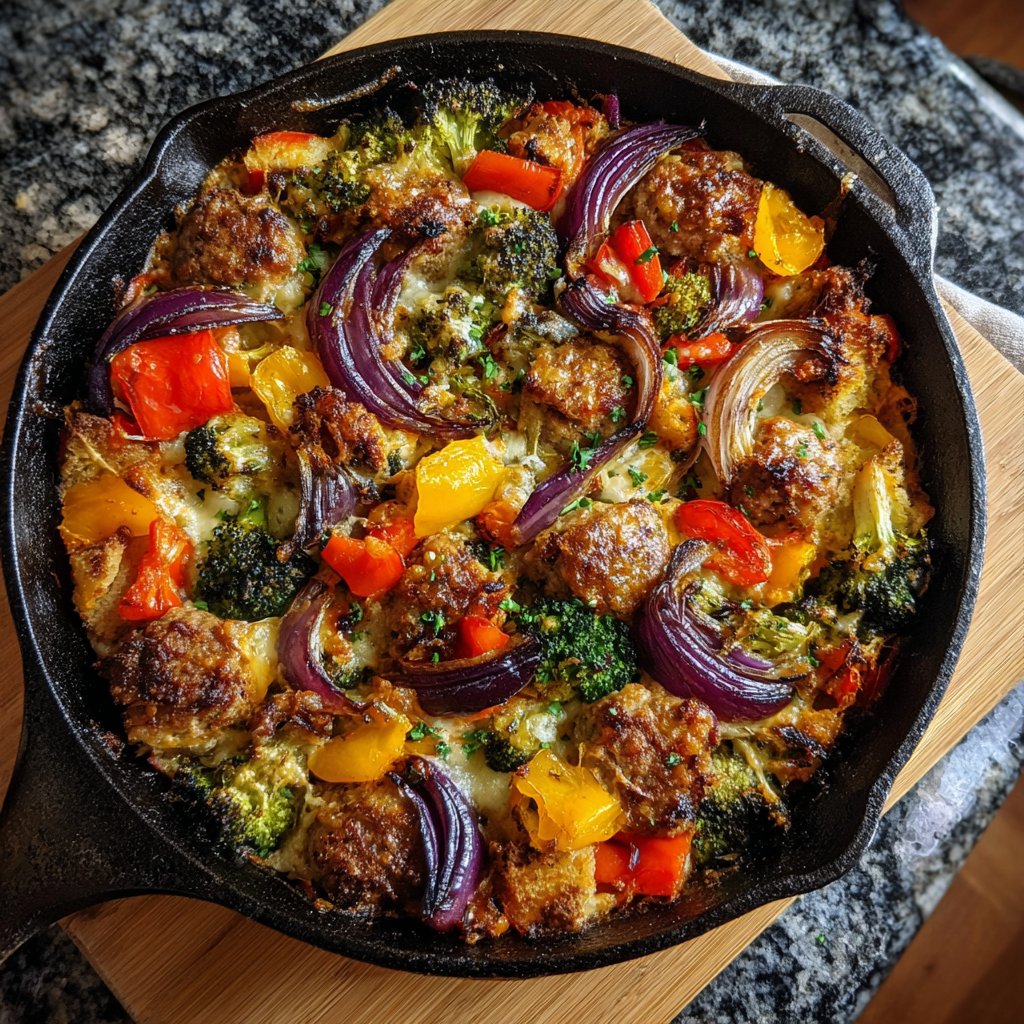 One-Pan Sausage & Veggie Bake
