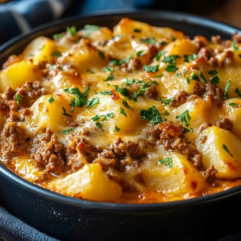 Cheesy Ground Beef & Potato Casserole: An Amazing Ultimate Recipe
