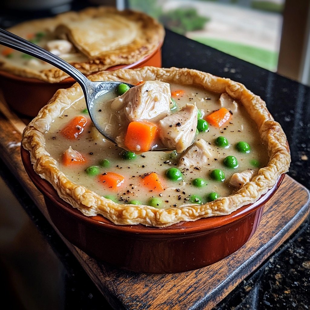 Healthy Chicken Pot Pie Soup