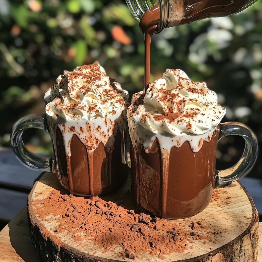 Spiced Hot Chocolate with Rum
