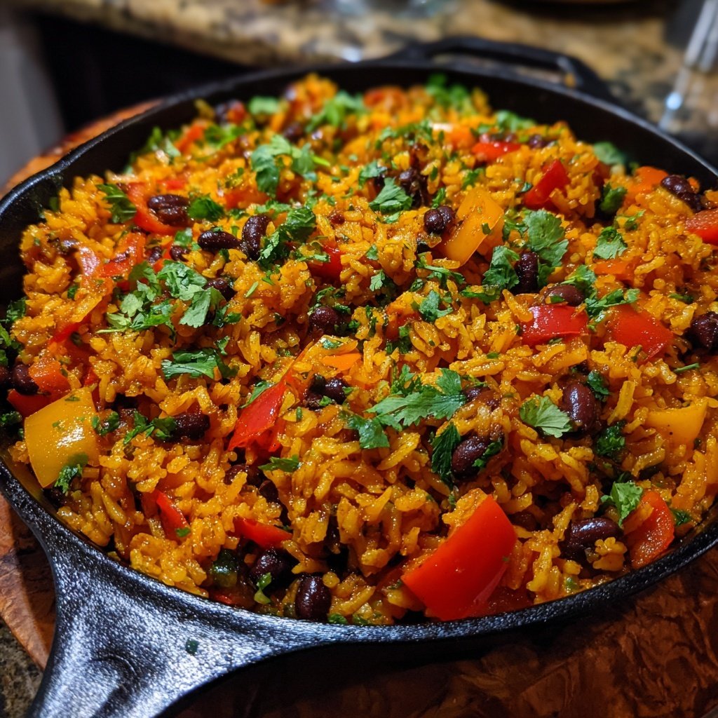 Mexican Red Rice Skillet Dish