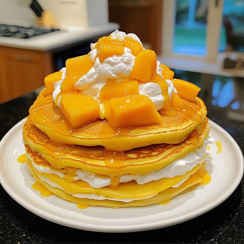 Hong Kong-Style Mango Pancakes