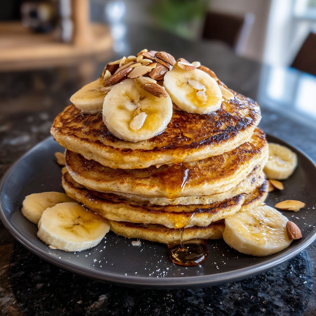 Banana Almond Flour Pancakes