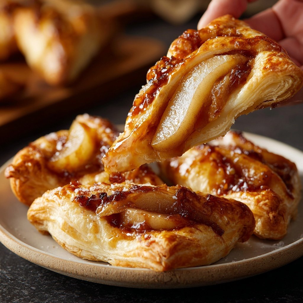 Caramelized Pear Puff Pastries