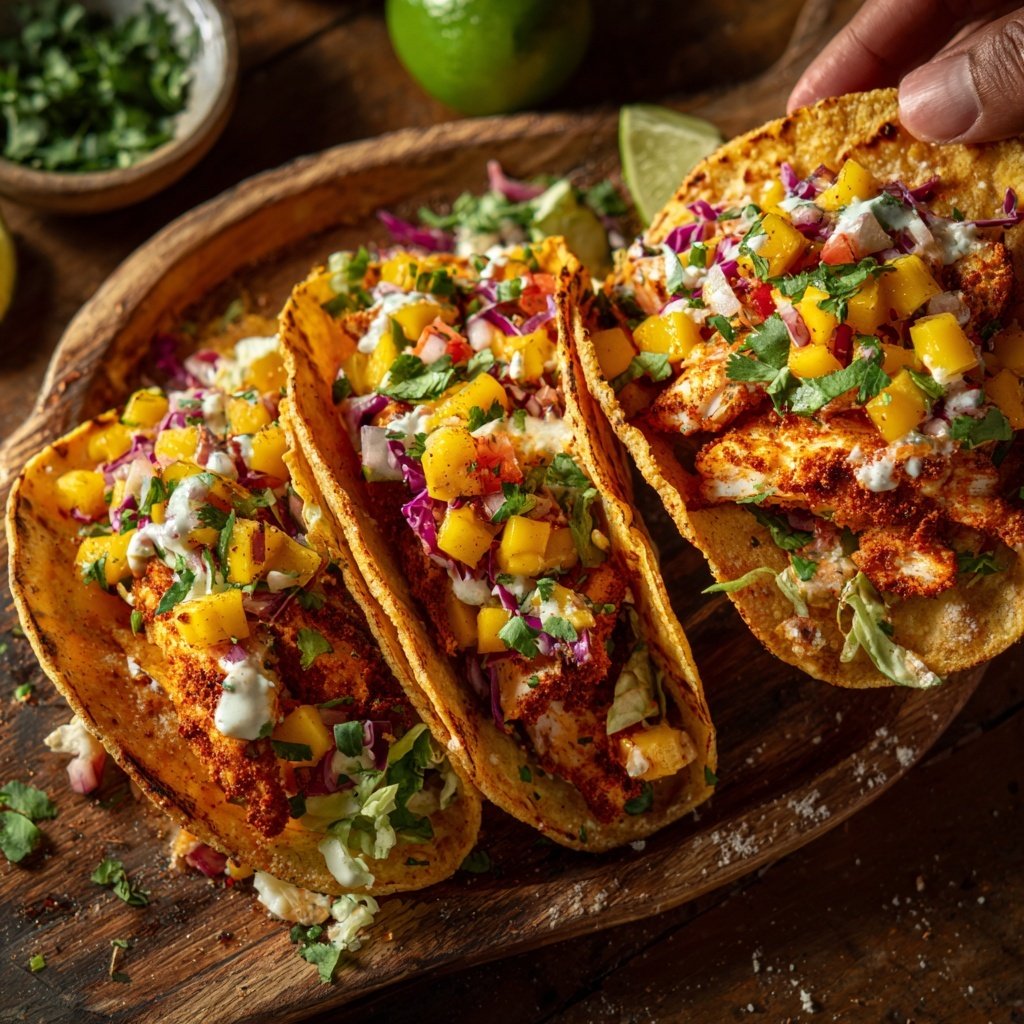 Spicy Jamaican Fish Tacos