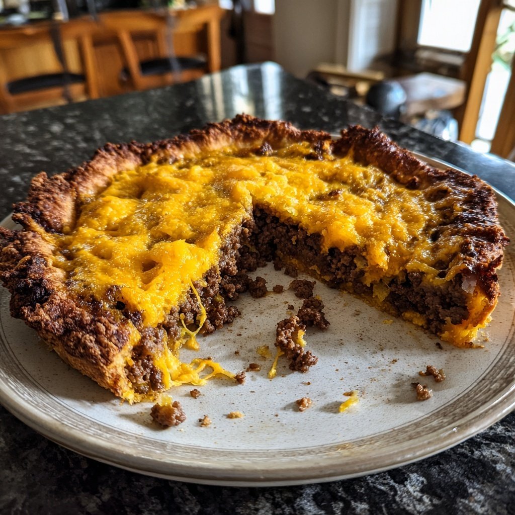 Cheeseburger Pie Ground Beef Crust