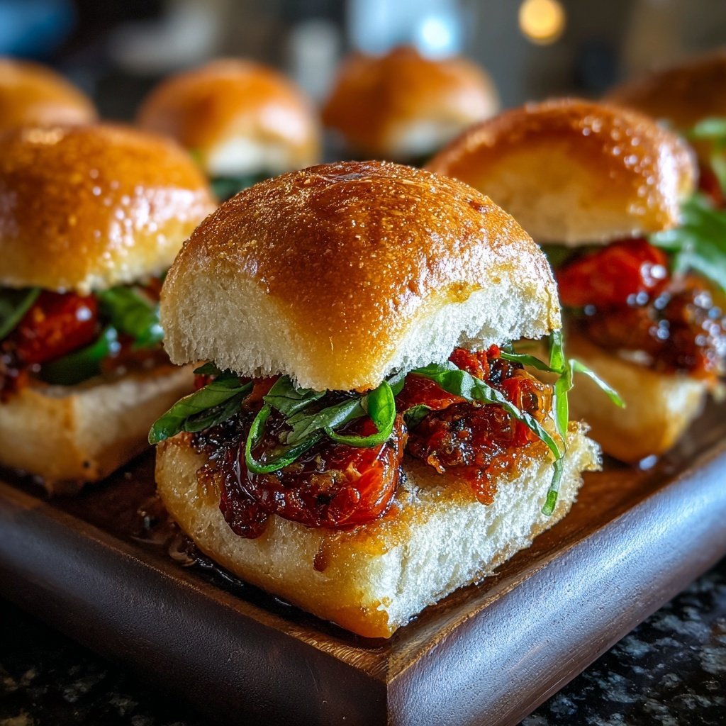 Roasted Tomato Mojito Sliders