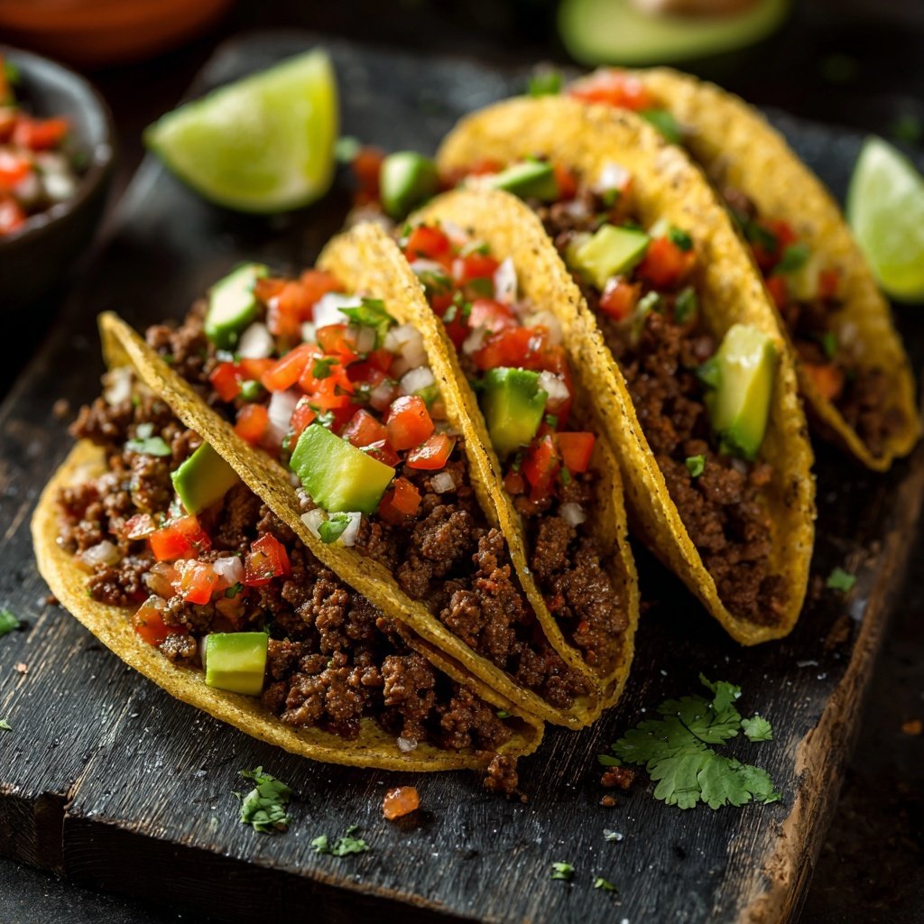 Quick Beef Tacos with Salsa