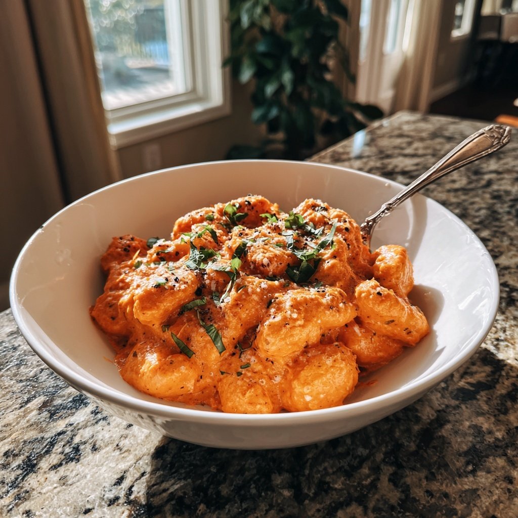 Vodka Sauce Baked Gnocchi Creamy