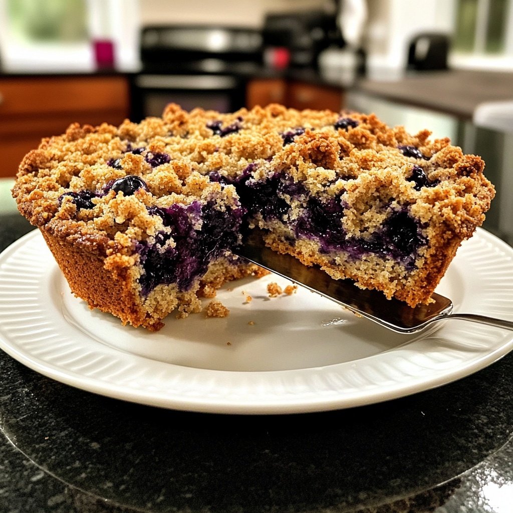 Zucchini Blueberry Crumb Cake