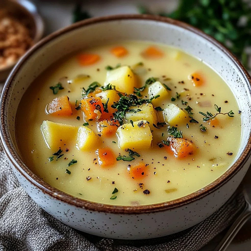 Cozy & Hearty Vegan German Potato Soup