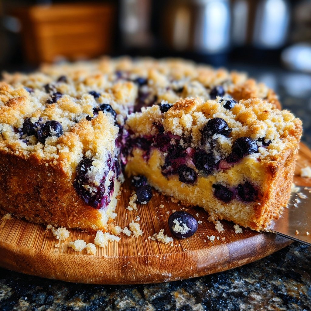 Blueberry Lemon Sourdough with Streusel Crumble