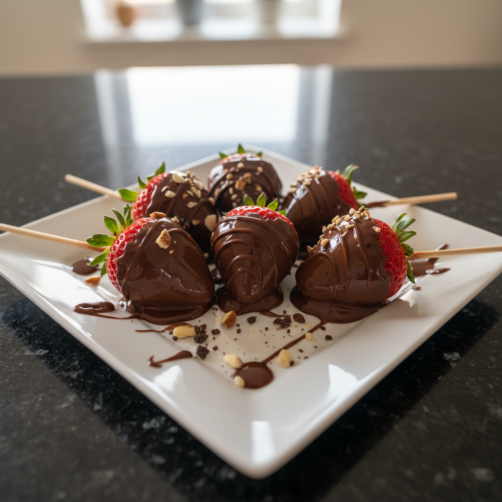 Chocolate Dipped Strawberry Pops