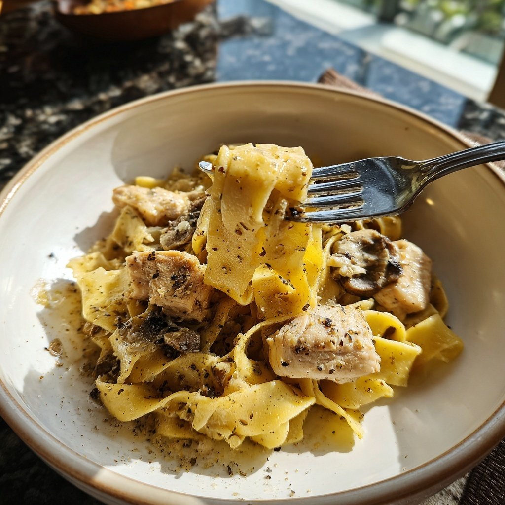 Chicken with Buttered Noodles