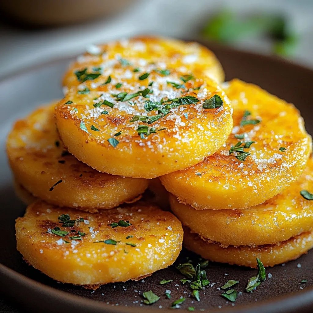 Crispy Parmesan Polenta Rounds