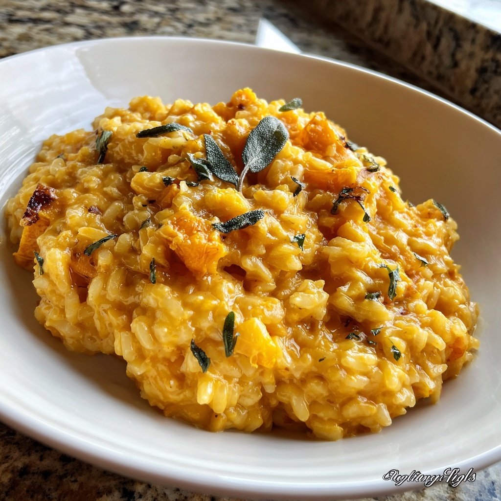 Winter Squash Sage Risotto