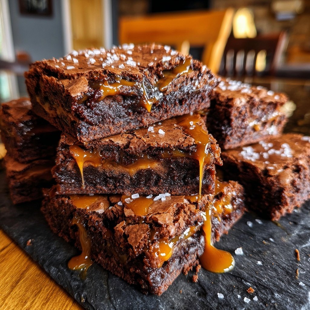 Chocolate Salted Caramel Brownies