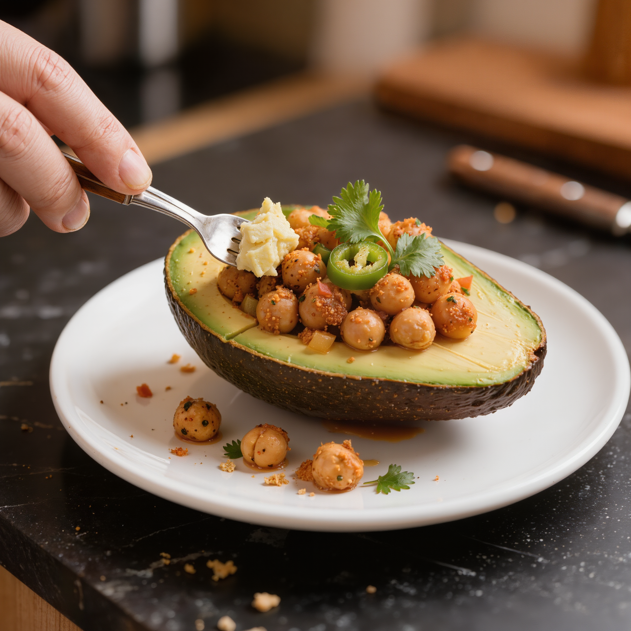 Stuffed Avocado on Toast