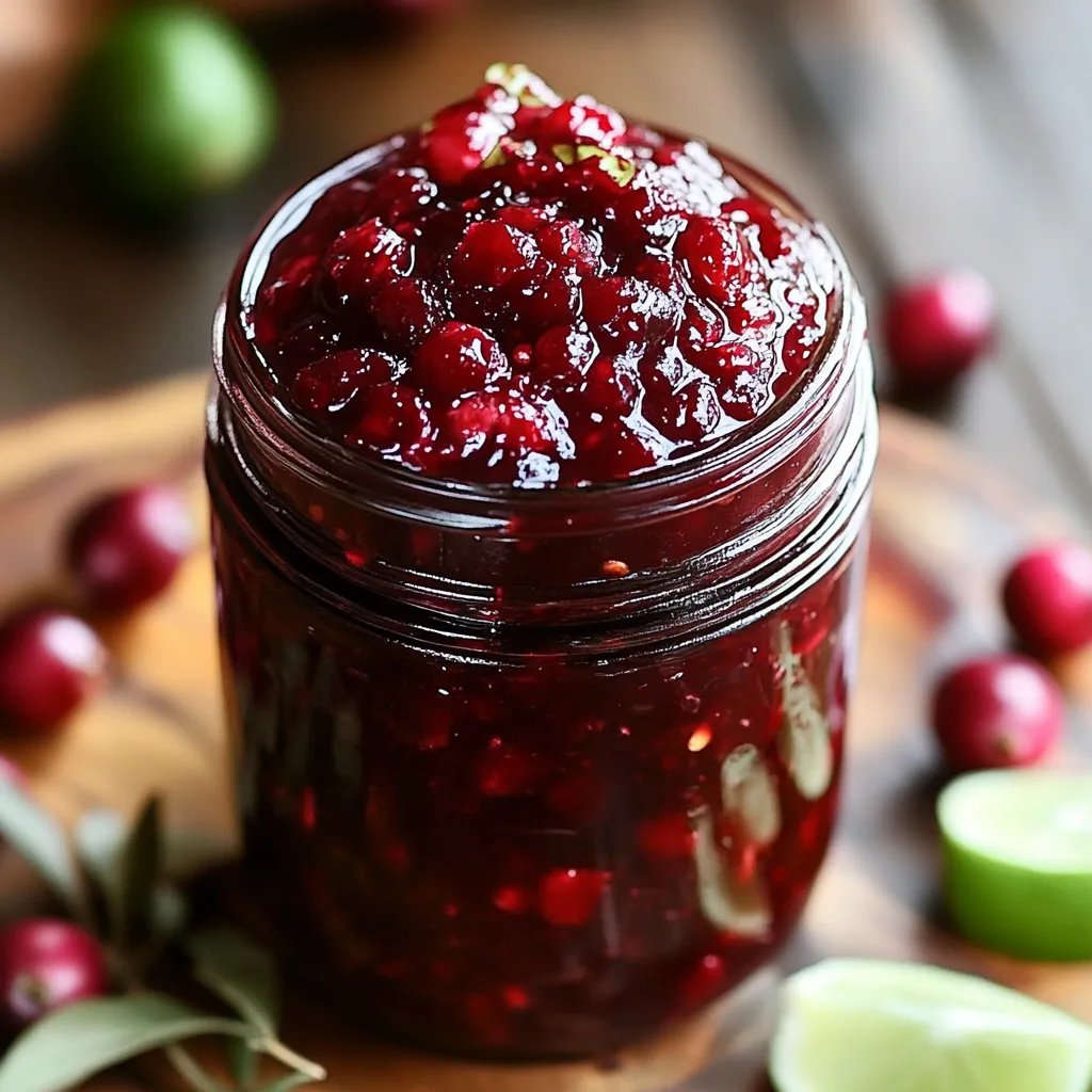 Cranberry Jalapeño Jam