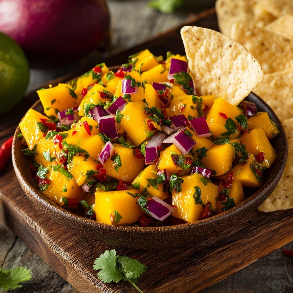 Mango Salsa with Tortilla Chips